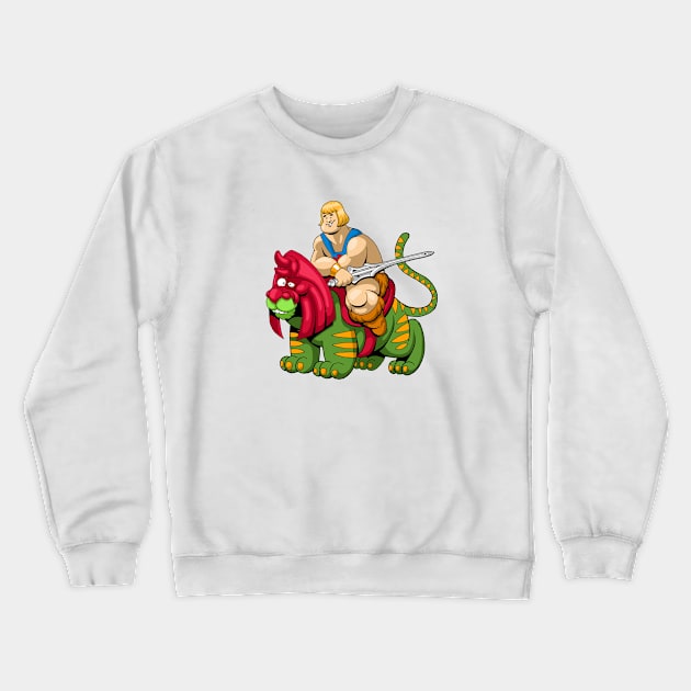 cute he-man Crewneck Sweatshirt by nedesem